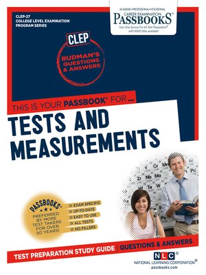 TESTS AND MEASUREMENTS - ebook